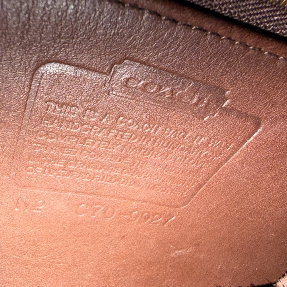 Coach Willis Style #9927 Brown Leather Crossbody Bag, Vintage, rare find! - Picture 7 of 10